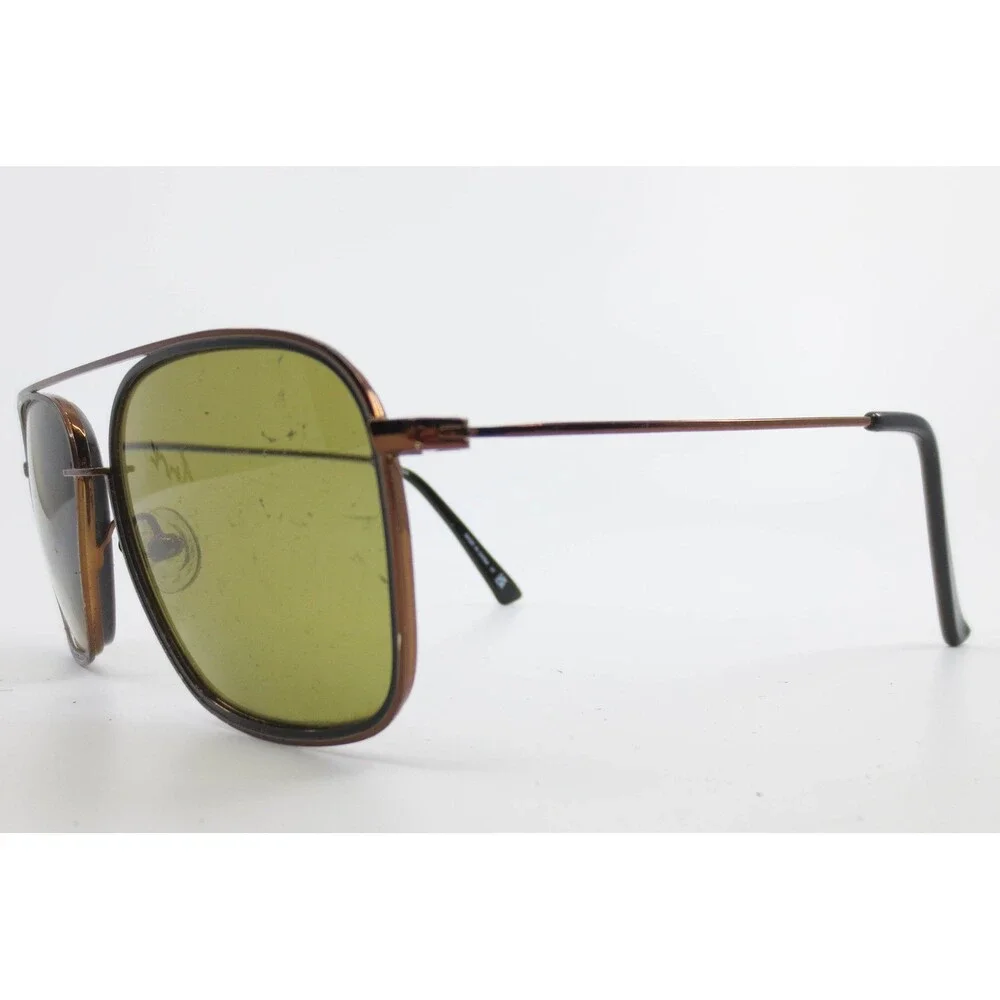 Colours by Alexander Julian Finzi Brown Square Aviator Eyeglass Frames 56-17-145